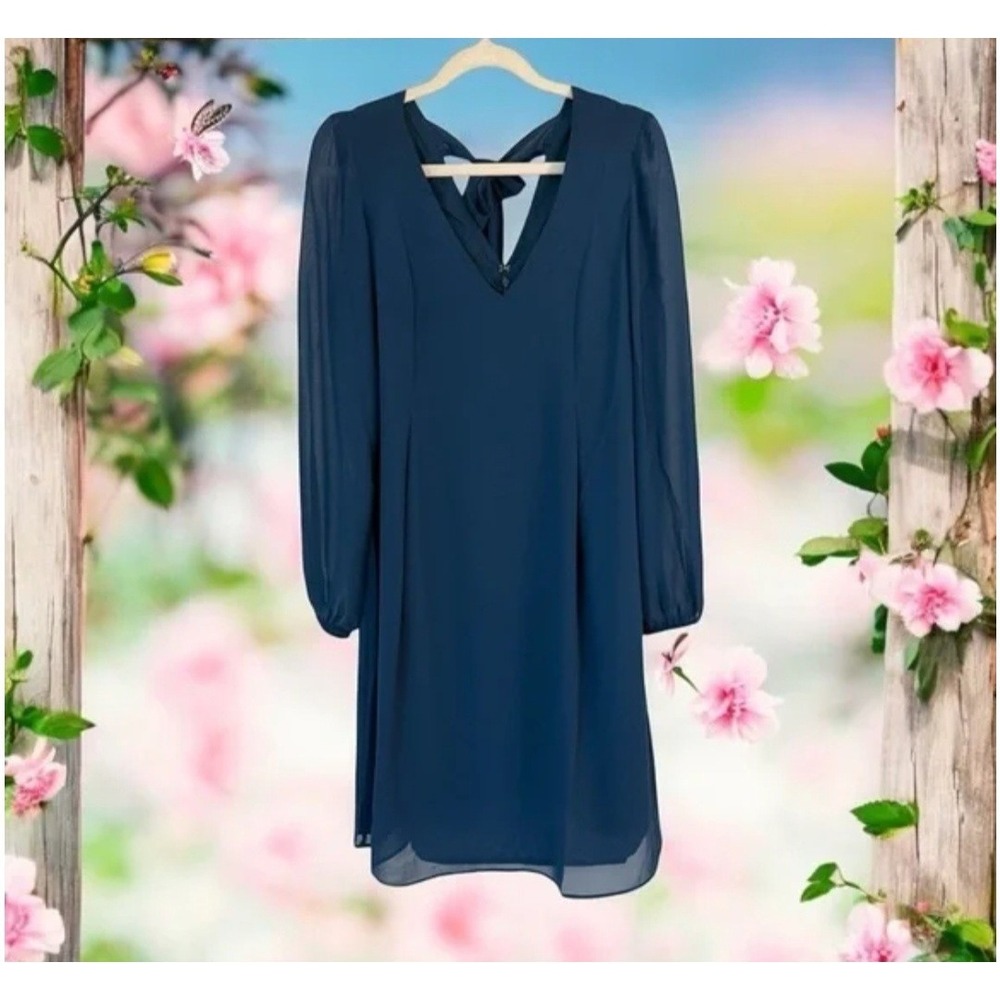 I.N.C‎  Dress Color Blue Size XS (2) Long Sleeve Short New Without Tags